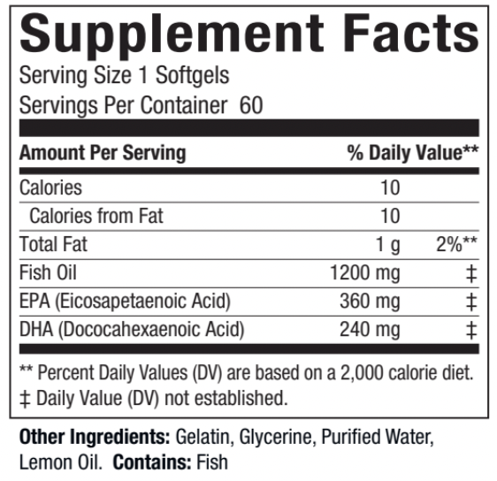 Omega 3 Fish Oil