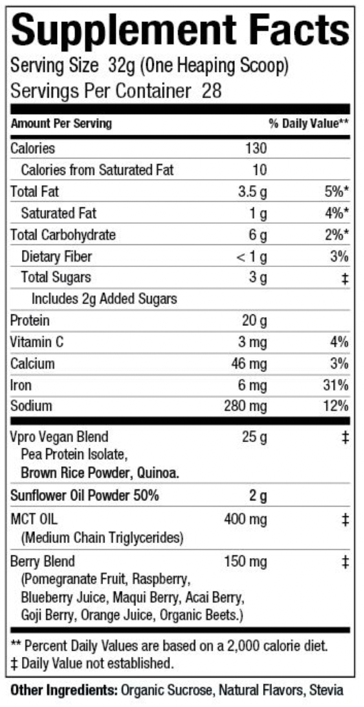 Plant Based Protein- Smooth Vanilla
