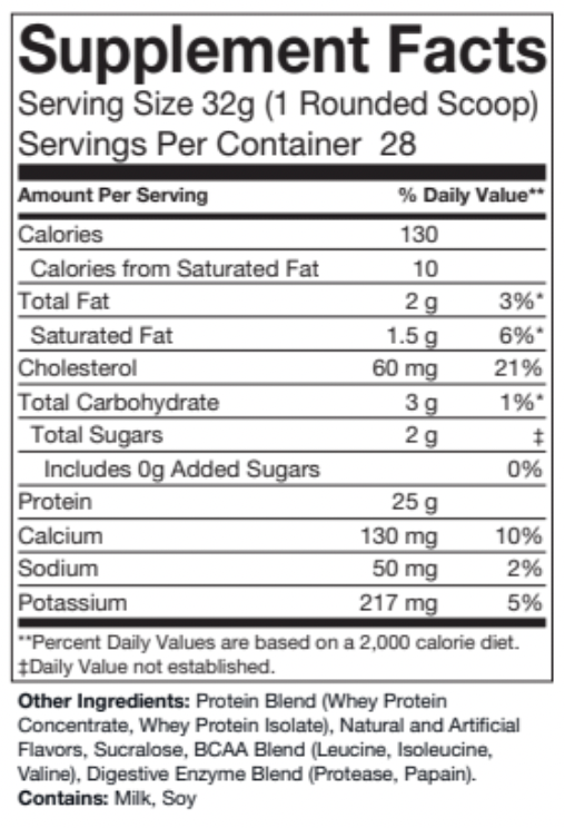 Whey Protein- Cinnamon Swirl
