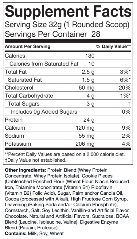 Whey Protein- Cookies & Cream