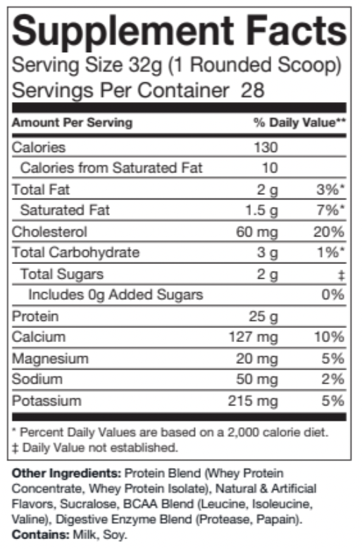 Whey Protein- Smooth Vanilla