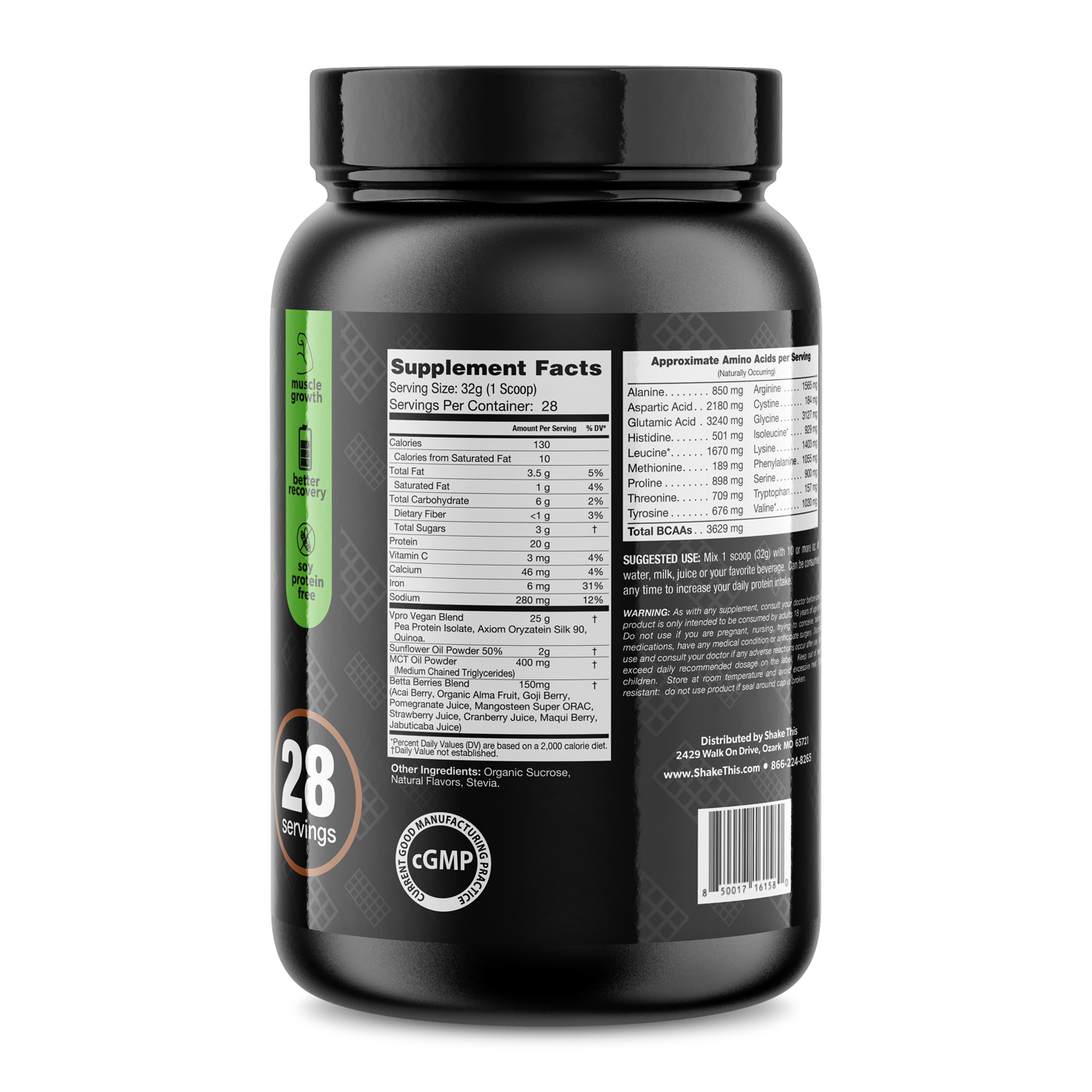 Plant Based Protein- Vegan Chocolate